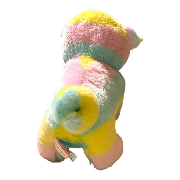 13 inch Amuse Mameshiba San Kyodai Rainbow Shiba Inu Bulldog Plush (Preowned) - Picture 7 of 8
